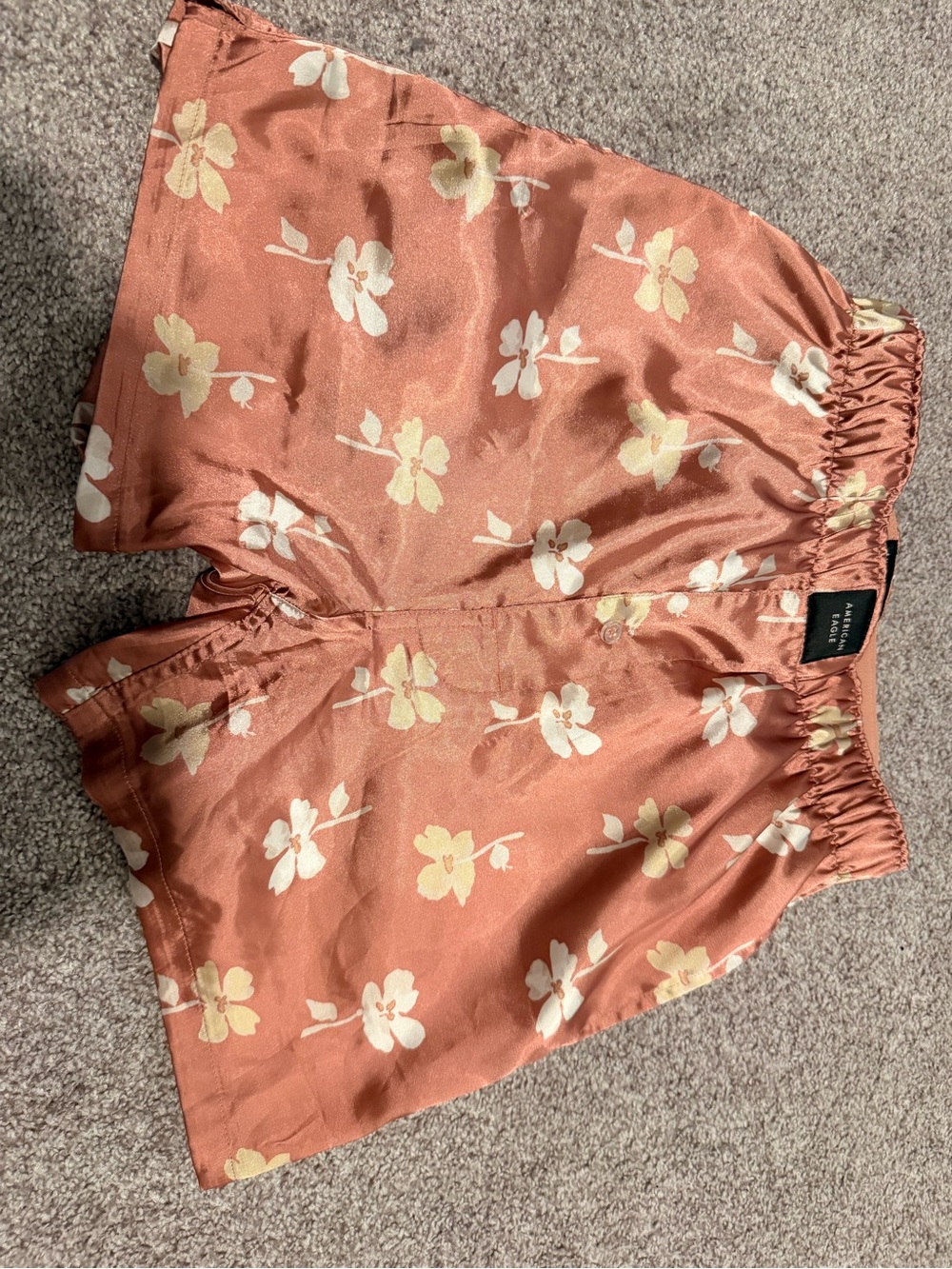 American Eagle Outfitters Rust Floral Boxers